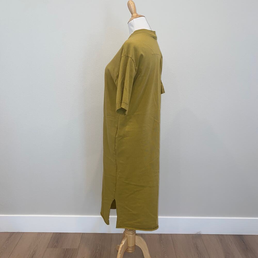Back Beat Co. Olive Green Midi T-Shirt Dress - Picture 2 of 5